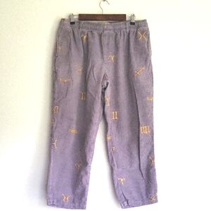 Urban Outfitters Unisex Purple/Lavender and Gold Corduroy Pants W/Zodiac Signs
